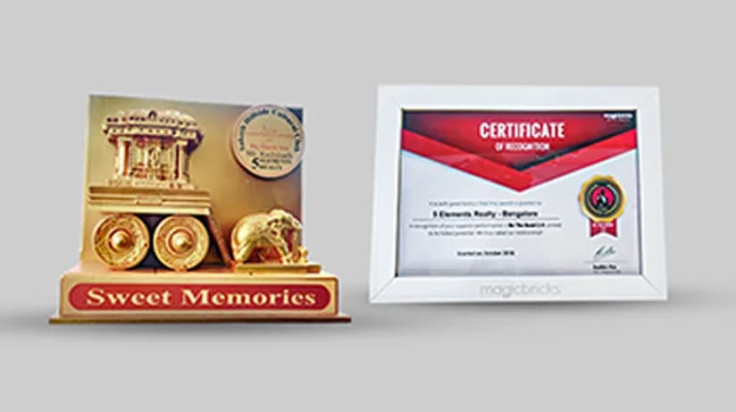 5 Elements Realty Awards and certificates