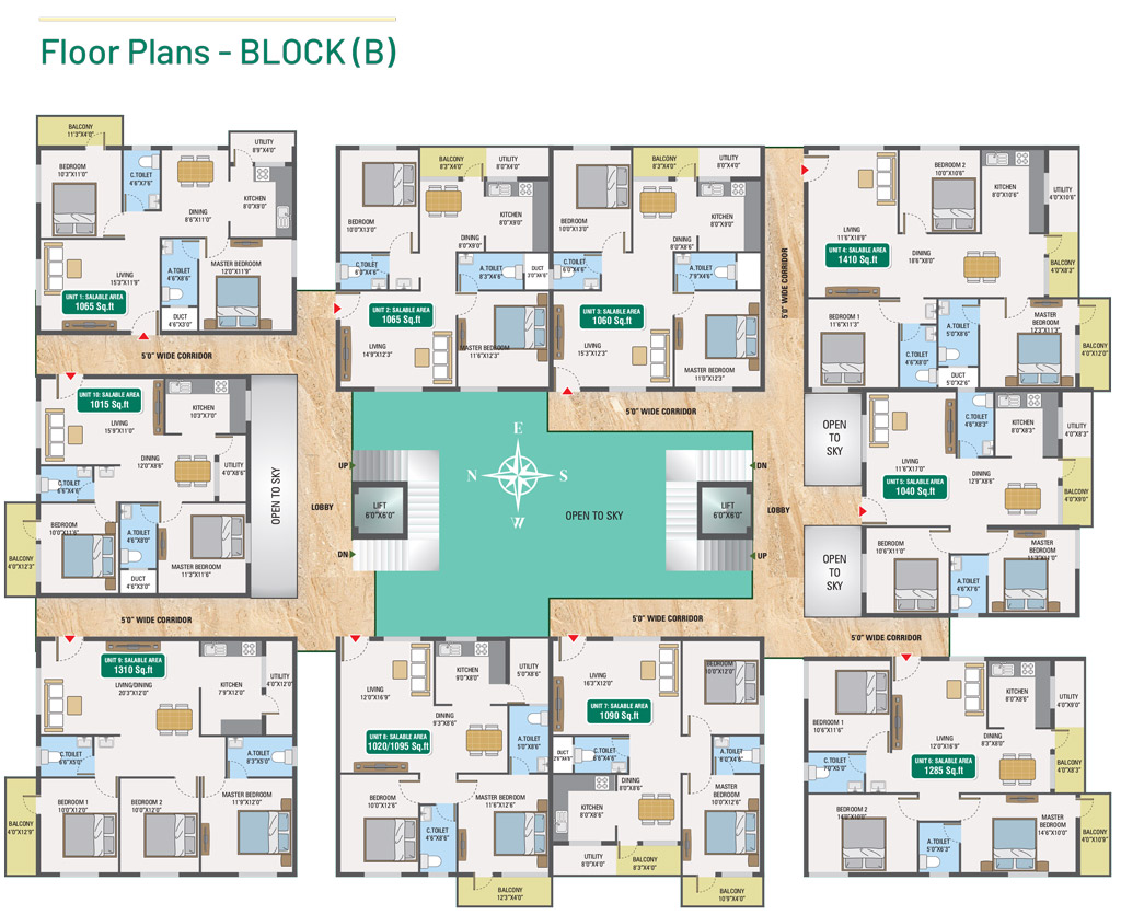BLock B Floor plan of GR gardenia