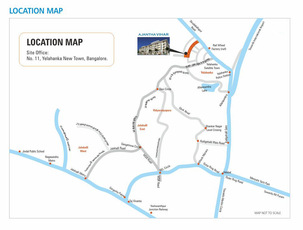 Google map location of Ajantha Vihar